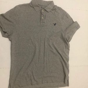 Gray men’s polo. American eagle 2XL